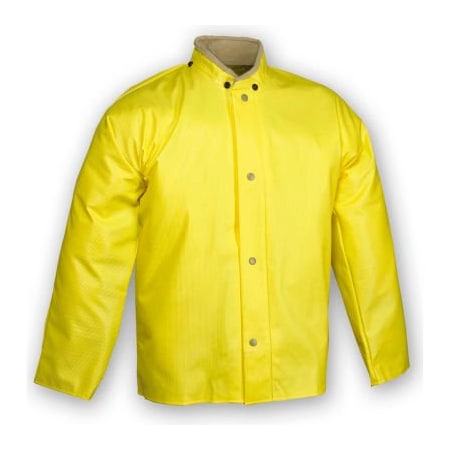 Tingley® J31207 Webdri® Storm Fly Front Jacket, Yellow, Hood Snaps, 3XL